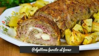 POLPETTONE DI CARNE FARCITO  Stuffed meatloaf [upl. by Rea]