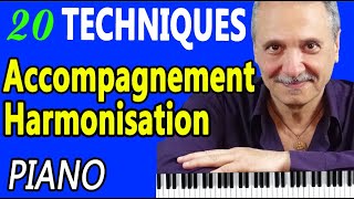 20 techniques progressives pour harmoniser et accompagner au piano TUTO PIANO [upl. by Okorih]