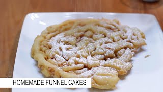 Homemade Funnel Cakes [upl. by Ahsienauq]