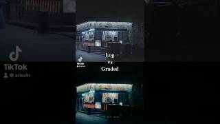 log vs graded🤹🏻 explore colorgrading cinematic cinematography edit [upl. by Dlaniger440]