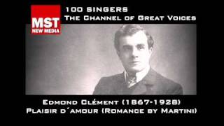 100 Singers  EDMOND CLÉMENT [upl. by Vastha837]