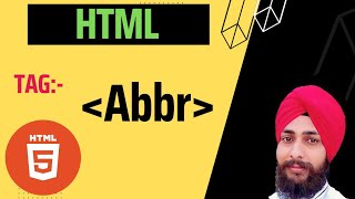 HTML Tutorial 27 abbr tag  how to use abbr tag in html [upl. by Kreg]