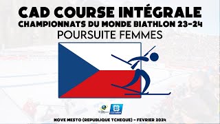 Biathlon  Poursuite Femmes  Nove Mesto RepubliqueTchèque  CDM 2324 Replay CAD 11022024 [upl. by Chemosh550]