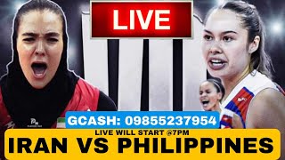 LIVE NOW PHILIPPINES VS IRAN AVC CUP 2024 VOLLEYBALL LIVE TODAY [upl. by Renault]