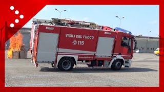 Melegnano si ribalta autobotte dei vigili del fuoco il video dellincidente [upl. by Susette]