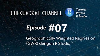 Geographycally Weighted Regression dengan R Studio [upl. by Yert]