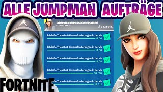 Wie Schließt ihr Alle JUMPMAN Aufträge ab  Fortnite  Komplettes Tutorial Trickshot Stempelkarte [upl. by Divadnhoj]