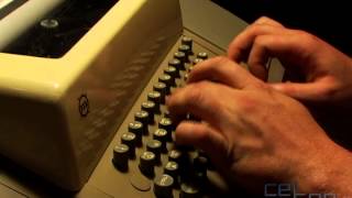 Typing on a Model 33 Teletype Machine [upl. by Coralyn]