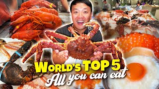 These are The TOP 5 Best ALL YOU CAN EAT Buffets in The WORLD [upl. by Ylimme]