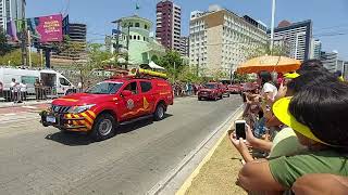 Desfile motorizado 7 de setembro avenida beiramar de fortaleza [upl. by Grenville]