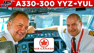 AIR CANADA Airbus A330300 Cockpit Toronto🇨🇦 to Montreal🇨🇦 [upl. by Torrance68]