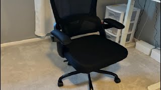 ORRSAKER Ergonomic Office Chair UpampDown Lumbar Support Swivel Computer Task Chair Review [upl. by Adneral614]