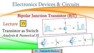 Lect 35 Transistor as Switch Analysis amp Design Numerical 31 [upl. by Adnahsar]