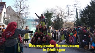 Fasnet Umzug in Pfullingen Teil1 Überregionaler Narrenumzug [upl. by Ardnuhs]