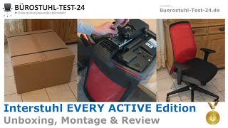 Interstuhl EVERY ACTIVE Edition Bürostuhl 🥇 Unboxing Montage und Review für Büro amp Homeoffice [upl. by Winona]