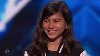 Madison Taylor Baez  Amazing Grace  Best Audio  Golden Buzzer  Americas Got Talent  772022 [upl. by Cardinal]