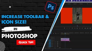 How To Increase Toolbar Size  Icon Size  Photoshop [upl. by Esirehs174]