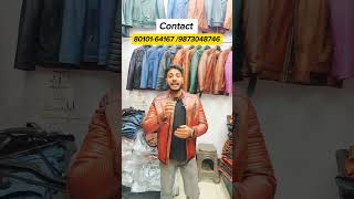 Original Leather Jacket Manufacture  Leather Jacket Wholesale Market  shortvideo [upl. by Montfort]