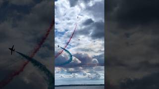 Sky Sight Red Arrows Sea Thriller♥️😮🔥Spot the upside down aircraft Brilliant best June 2024 [upl. by Haimarej]