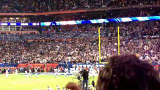 New NFL commercial amp Live from the Stands Tracy Porter intercepts Peyton Manning in Superbowl XLIV [upl. by Hines]