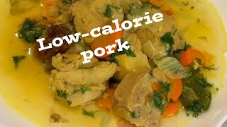 lowcalorie stewed pork recipe 🧄April 22 2024 [upl. by Gad139]