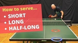 How to serve short long and halflong with Craig Bryant [upl. by Pandich598]