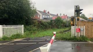 Skipping and Flat tone Alarms Llandybie Level Crossing Carmarthenshire 070924 [upl. by Aitat]