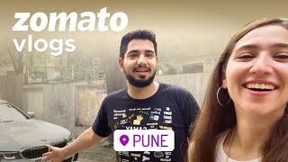 When We met Comedian SamayRainaOfficial Ft Sahiba Bali  Pune Vlog  Zomato Vlogs [upl. by Etsirhc]