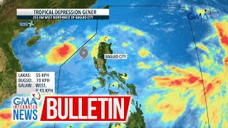 PAGASA 2 PM bulletin  Bagyong Gener bahagyang lumakas  GMA Integrated News Bulletin [upl. by Annekahs446]