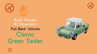 Cute Block Plants  Build Preview  PullBack Vehicles  Classic Green Sedan [upl. by Anneehs]