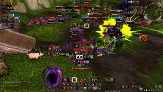 3  1  Affliction Warlock PvP Battleground Gameplay  Deepwind Gorge  WoW Dragonflight 1005 [upl. by Frentz]