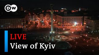 LIVE View of Kyiv as Russia launches major Ukraine invasion  DW News [upl. by Imrots191]