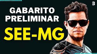 GABARITO PRELIMINAR FGV  SEE MG [upl. by Atinuhs]