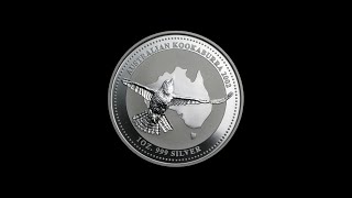 Perth Mint  2002  Australian Kookaburra  1 Oz  Silver Coin [upl. by Airol]