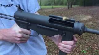 Shooting a Media Corp M3A1 Grease Gun at 240 frames per second [upl. by Buderus]