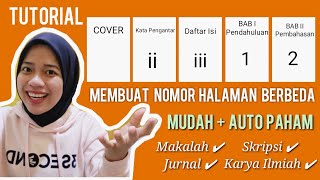 CARA MUDAH MEMBUAT NOMOR HALAMAN DI MICROSOFT WORD  TUTORIAL [upl. by Ardnalak755]