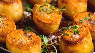 My Favourite Way To Cook Potatoes  Easy Fondant Potatoes Recipe [upl. by Christos887]