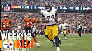 Pittsburgh Steelers vs Cincinnati Bengals  2023 Week 12 Game Highlights [upl. by Enilrac]