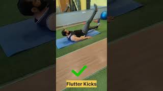 Flutter Kicks 💪🏻 Six Pack Exercise Flutter Kicks 🔥 ABS Workout [upl. by Fessuoy859]