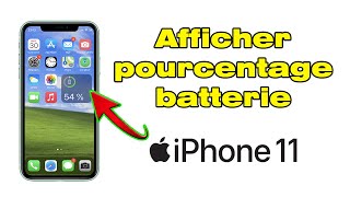 Comment afficher le pourcentage de batterie sur iPhone 11iOS 14 [upl. by Carly]