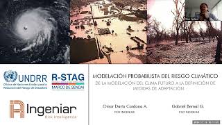 Modelación probabilista del riesgo climático Seminario web  UNDRR [upl. by Amelus893]