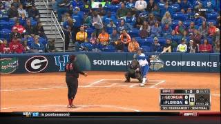 051113 Georgia vs Florida Softball Highlights [upl. by Egrog]