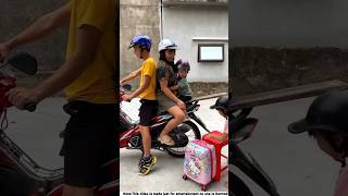 How Rajus hole family travel in a bike shorts vairalshorts facts banglafacts trendingshorts [upl. by Adekram]