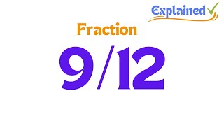 How to Simplify the Fraction 912 [upl. by Odelinda]