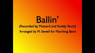 Ballin Words and Lyrics by Roddy Ricch  Arranged by M Sewell [upl. by Cod4]