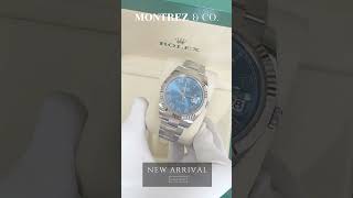 Rolex Datejust 41 41mm 1263340025 Azzurro Blue Roman Dial [upl. by Moritz245]