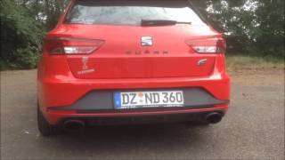 Seat Leon Cupra 290 ST 410 HP ASK Performance turbo back exhaust DSG launch control sound [upl. by Oicram]