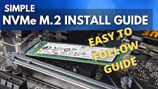 NVME M2 SSD Quick and Simple Install Guide [upl. by Nimad]