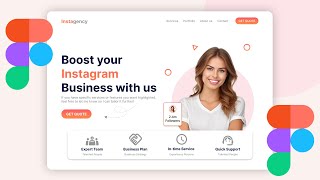 Create a Stunning Landing Page in Figma  StepbyStep Tutorial for Beginners Figma Tutorial  Figma [upl. by Yekcir]