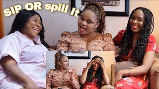 SIP OR SPILL IT CHALLENGE FEAT CINDY4C TV CHILL WITH US This is Hilarious [upl. by Nirok]